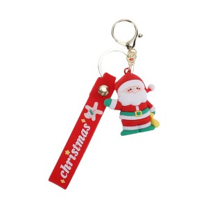 Unique Bargains Christmas Keychain with Double Ring and Lobster Clasp Alloy 2.76" - 1 of 4