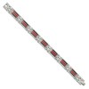 Black Bow Jewelry 13mm Stainless Steel Blk Carbon Fiber Red Fiberglass Bracelet, 9.25 In - 2 of 4
