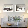 2Piece Vignette Christmas Time with Family White Framed Wall Art for Living Room,Bedroom Wall Art Print for Home Decor by Billy Jacobs - 2 of 4