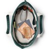 Lands' End Zip Top Long Handle Canvas Tote Bag - 3 of 4