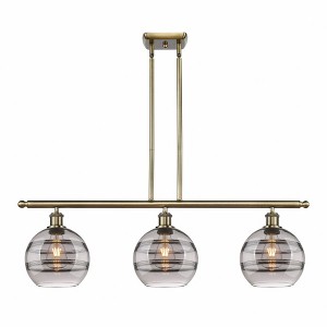 Rochester - 3 Light Stem Hung Island In Industrial Style-10.38 Inches Tall and 36 Inches Wide - 1 of 1