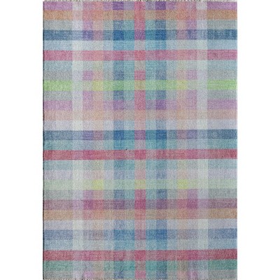Isaac Mizrahi Serafina Plaid Contemporary Area Rug