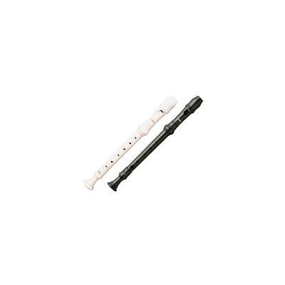 Aulos A303A 3-Piece Soprano Recorder with Baroque Fingering German A302A Ivory