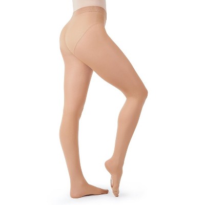 Capezio Suntan Ultra Soft Stirrup Body Tight - Girls One Size