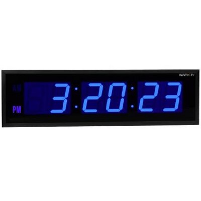 Ivation Large Digital Wall Clock, 24-Inch Big LED Display