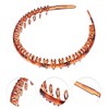 Unique Bargains Women's Fashion Anti-Slip Toothed Hairband Amber 1 Pc - 2 of 4