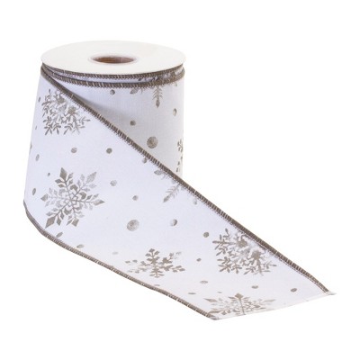 Metallic Snowflake Ribbon (Set of 2)