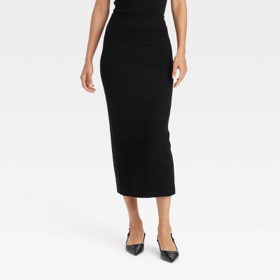 Women's Midi Boucle Sweater Skirt - A New Day™
