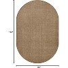 Carpets for Kids Mt. St. Helens Solids Classroom Rug, Sahara Tan, 7ft 6in x 12ft, Oval - 2 of 4