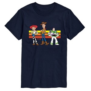 Men's - Toy Story - Buzz, Woody, And Jessie Short Sleeve Graphic T-Shirt - 1 of 3