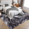 Washable Area Rug, Modern Abstract Living Room Rug with Non-Slip Backing & Short Pile, Bedroom and Dinning Room, - 3 of 4
