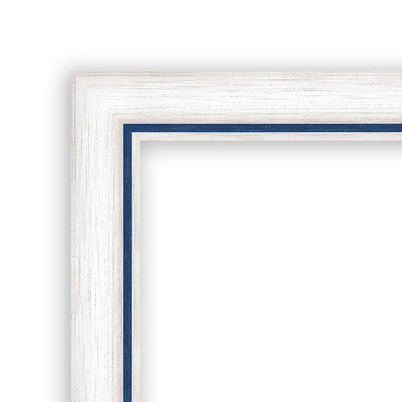 16&#34;x50&#34; Non-Beveled Morgan Wood on The Door Mirror White/Blue - Amanti Art, 4 of 11