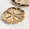 Plum & Post Lirio Decorative Trays, Set of 3 - Champagne Gold Aluminum - 4 of 4
