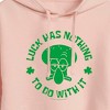 Women's - SpongeBob SquarePants - Squidward Luck Cropped Graphic Hoodie - 2 of 4