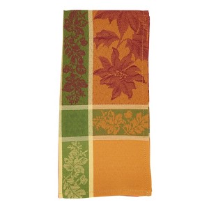 Saro Lifestyle Fall Festivity Jacquard Napkin (Set of 4), 20", Orange - 1 of 4