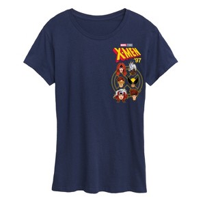 Women's - Marvel - X-Men Character Head Short Sleeve Graphic T-Shirt - 1 of 4