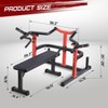 Chest Press Machine with Independent Converging Arms, Multifunctional Bench Press Machine, Heavy Duty Adjustable Chest Workout Equipment for Home Gym - 3 of 4