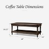 Maven Lane Pullman Traditional Rectangular Wooden Coffee Table - 2 of 4