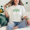 Simply Sage Market Women's Embroidered Irish Varsity Clover Short Sleeve Garment Dyed Tee - M - Ivory - 2 of 3