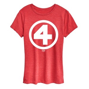 Women's - Marvel - Fantastic 4 Logo White Short Sleeve Graphic T-Shirt - 1 of 4