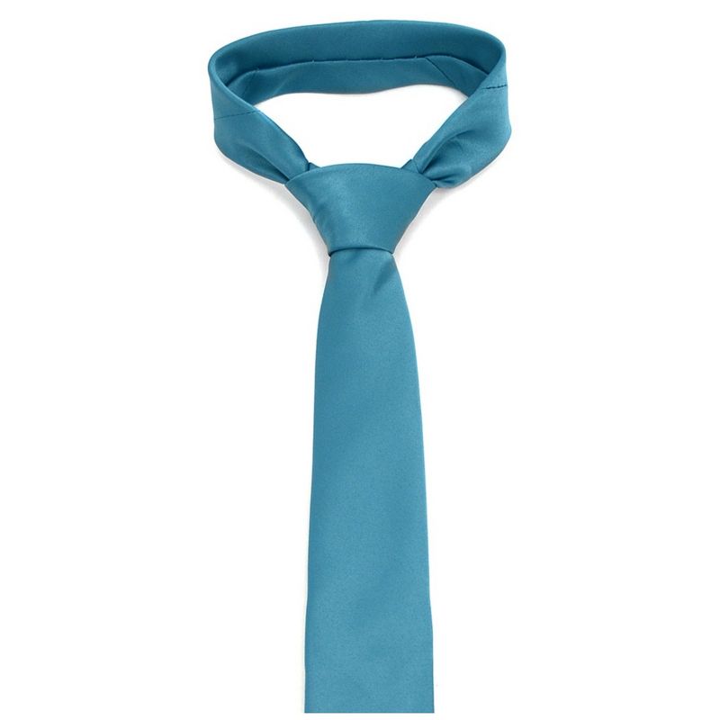 Men's Solid Color 2.75 Inch Wide And 57 Inch Long Slim Neckties, 2 of 5