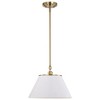 Nuvo Lighting Dover 1 - Light Pendant in  White/Vintage Brass - 4 of 4