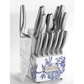 Cuisinart Caskata 15pc German Stainless Steel Cutlery Block Set - Floral Landscape