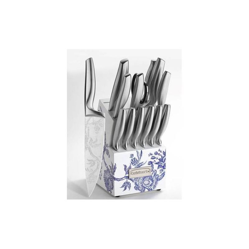 Cuisinart Caskata 15pc German Stainless Steel Cutlery Block Set - Floral Landscape, 1 of 11