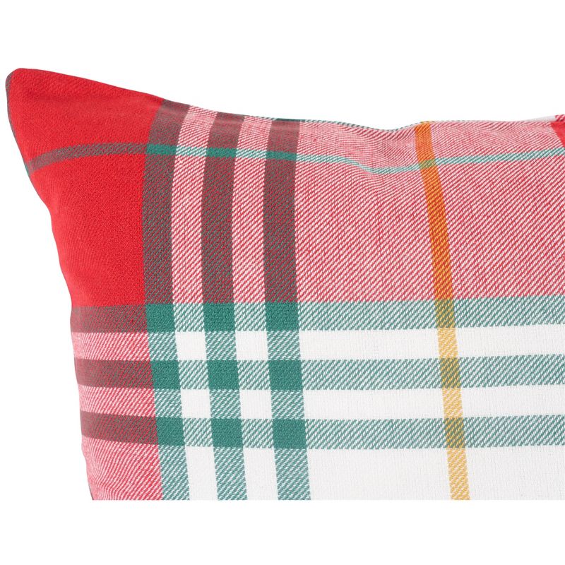 KAF Home Plaid Feather Filled Throw Pillow, 2 of 4