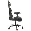 vidaXL Gaming Chair with Footrest Black and Camouflage Faux Leather - 4 of 4