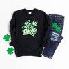 Simply Sage Market Women's Graphic Sweatshirt Lucky Babe Dice - 3 of 3