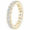 Pompeii3 2 Ct Lab Created Diamond Eternity Ring Womens Wedding Band 14k Yellow Gold - 2 of 4