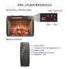 Kumasinova Electric Fireplace Insert Heater Stove Fireplace with Remote Control High Quality Touch Button 1500W Heater,Black - 3 of 4