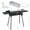 Costway Portable Charcoal Grill w/ Electric Roasting Fork, Removable Legs & Side Trays - 4 of 4