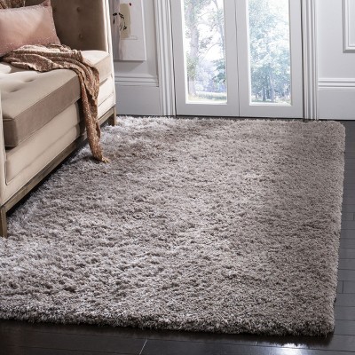 Luxor Gray 4' x 6' Hand-Tufted Shag Area Rug