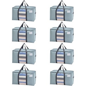 4/6/8 Pack Moving Bags, Moving Supplies, Moving Boxes, College Packing Storage Boxes Lids Alternative, Heavy Duty Totes - 1 of 4