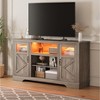 58" Farmhouse TV Stand , Entertainment Center for TVs up to 70 Inch - 3 of 3