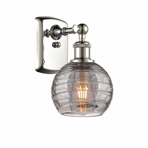 Athens Deco Swirl - 1 Light Wall Sconce In Industrial Style-11 Inches Tall and 6 Inches Wide - 1 of 1