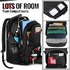 Attop Travel Backpack, Extra Large 50L Laptop Backpacks for Men Women with USB Charging Port Fits 17 Inch Black - 4 of 4