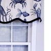 RLF Home Modern Design Classic Aquarium Provance Style Window Valance 50" x 17" Navy - 3 of 4