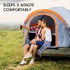 Pickup Truck Tents Fit 6.5 Ft Bed, Waterproof PU2000mm Double Layer Truck Bed Tent with Rainfly for 2 Person, Portable Truck Tent for Camping,Travel - 2 of 4