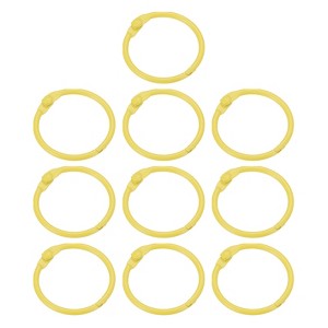Unique Bargains Metal Anti-Rust Round Binder Rings for Key Chain Scrapbooks 10 Pcs - 1 of 4