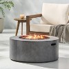 Wellington Outdoor 40000 BTU Circular Fire Pit with Concrete Finish - Christopher Knight Home - 3 of 4