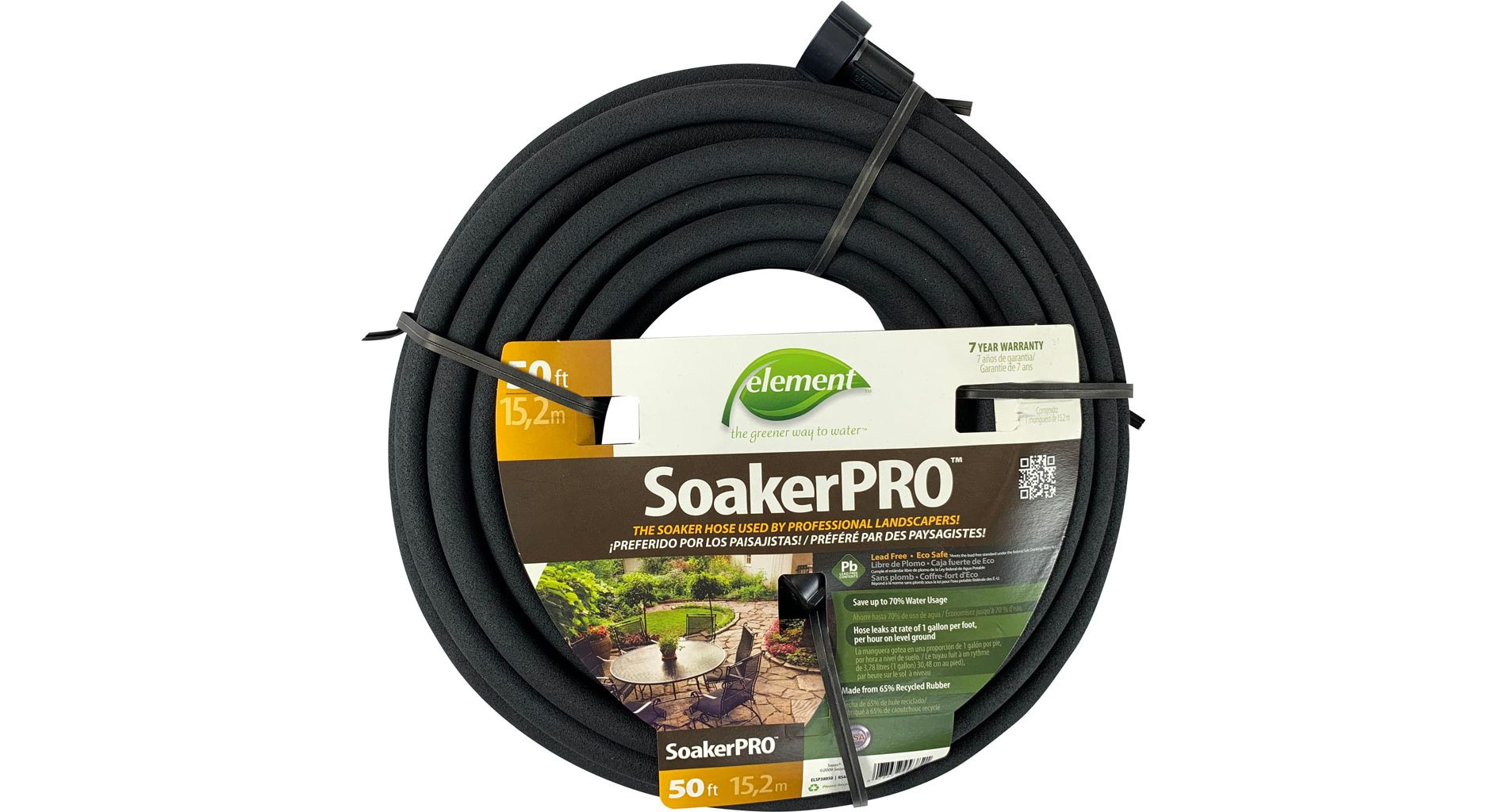 Swan Element Soakerpro Soaker Hose 50 ft - Pack of 8
