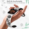 HTUTWOO Sunflowers Engraved Apple Watch Band, Soft Silicone Strap 38/40/41/42/44/45/49mm for iWatch Series 11 10 9 8 7 6 5 4 3 2 1 SE Ultra - 3 of 4
