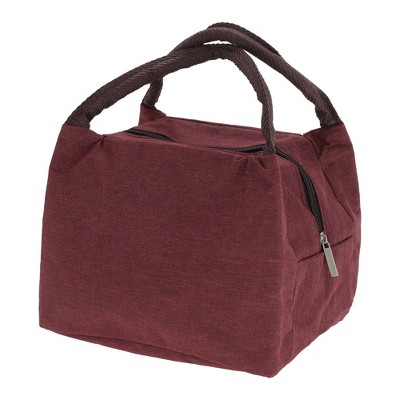 Unique Bargains Reusable Insulated Lunch Box with Zip Closure, Leakproof Foldable for Work Office Picnic