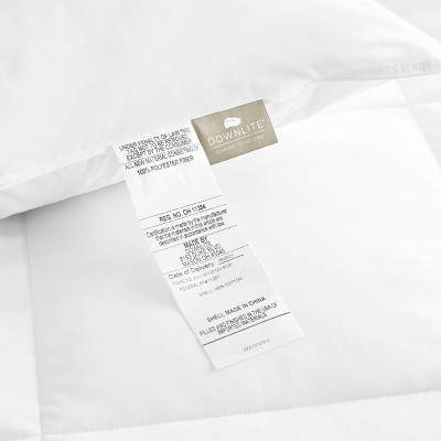 White Hypoallergenic Medium Density Polyester Pillow