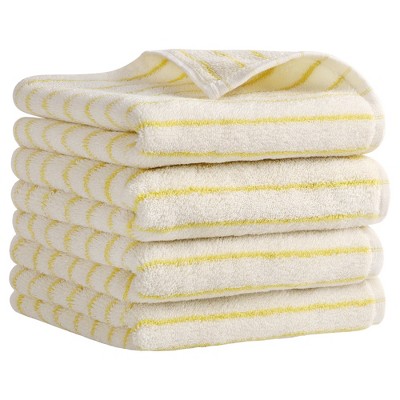 REGALWOVEN Stripe Pattern Cotton Soft Absorbent Durable Hand Towel 14" x 30"