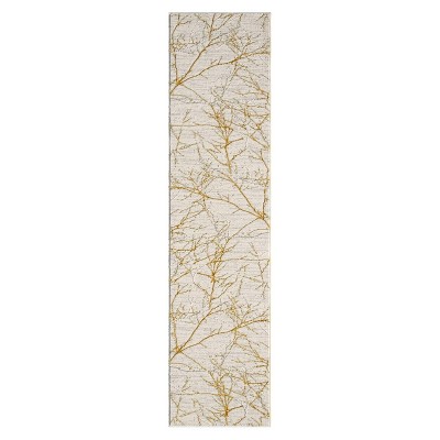 Luxe Weavers Modern Abstract Nature Cream Gold Area Rug