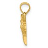 Black Bow Jewelry 14k Yellow Gold Satin and Diamond Cut Horse Head Pendant - 2 of 4